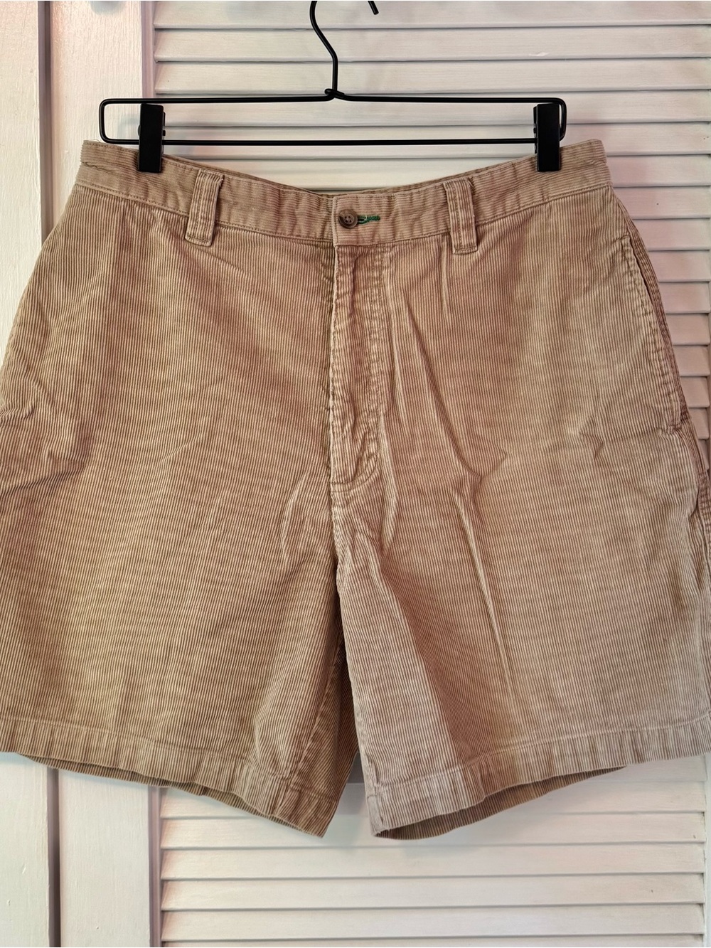 Tommy Hilfiger Vintage Men's Tan Corduroy Flat Front Shorts